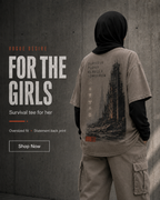 Last Outpost Drop-Shoulder Graphic T-Shirt – Washed Taupe