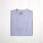 Modern Heather Gray Color Crew Neck T-Shirt - VOGUE DESIRE