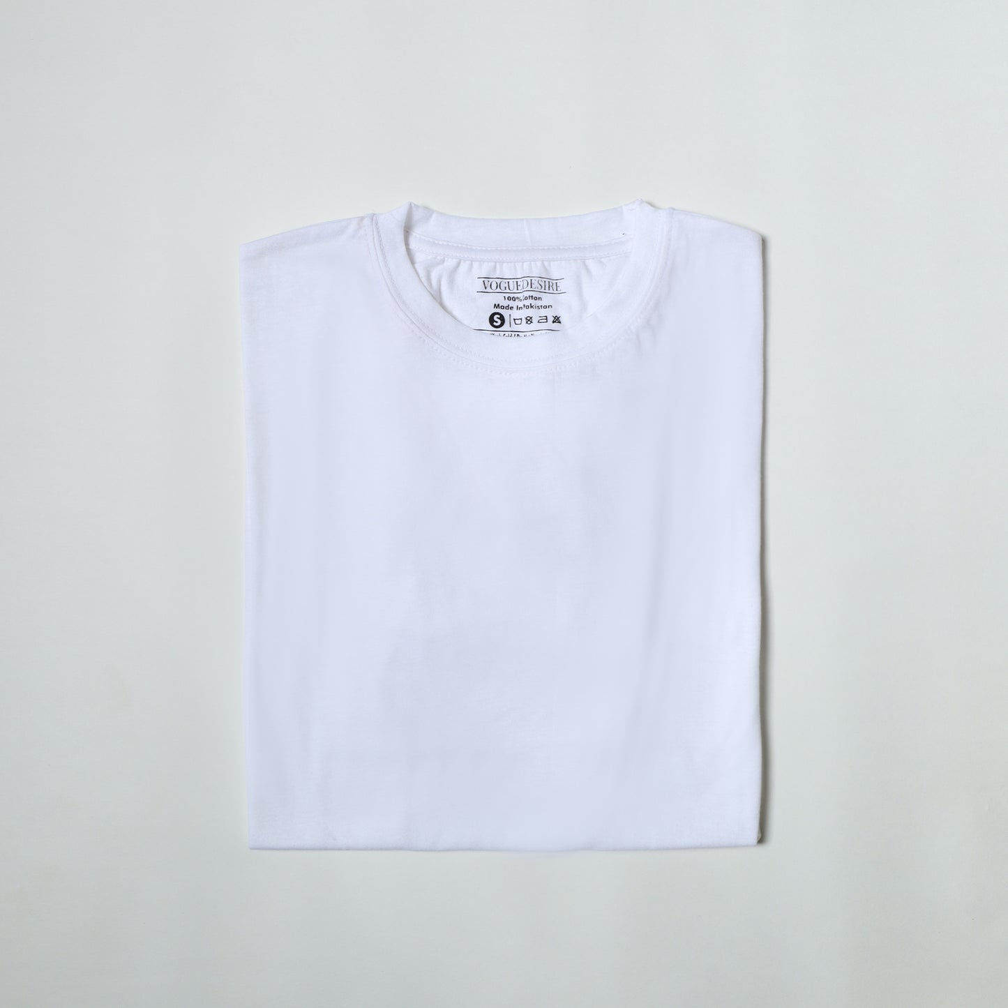 Basic White T-Shirt (Extra Light Weight Slub Fabric) | VOGUE DESIRE