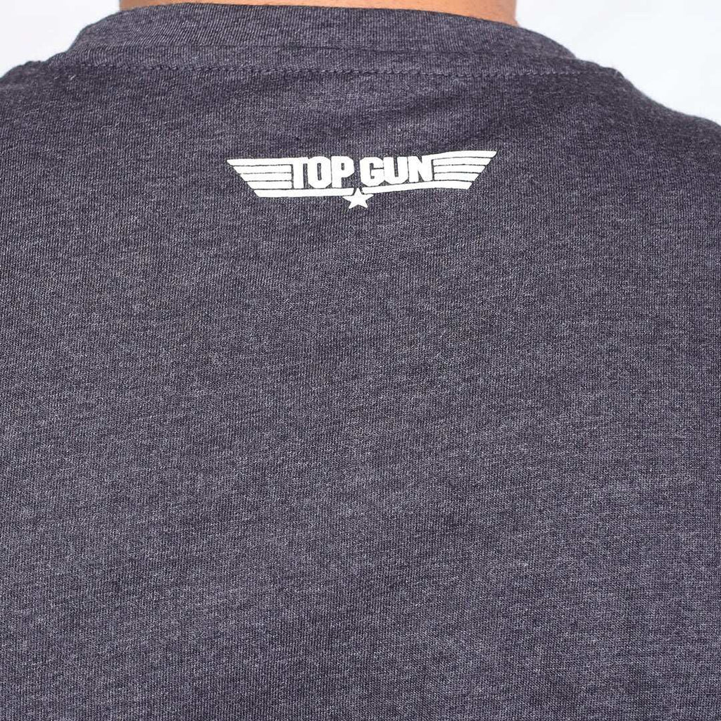 Maverick - Top Gun Charcoal Color Crew Neck T-Shirt - VOGUE DESIRE