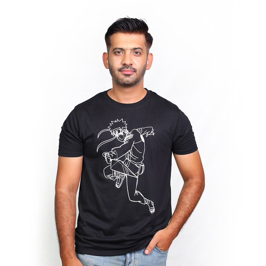 Naruto Ninja Black T-Shirt | VOGUE DESIRE