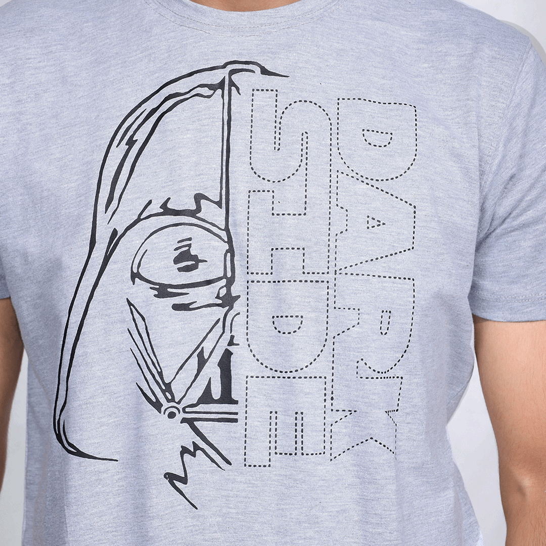 Panorama Mountain & Star Wars Crew Neck T-Shirt