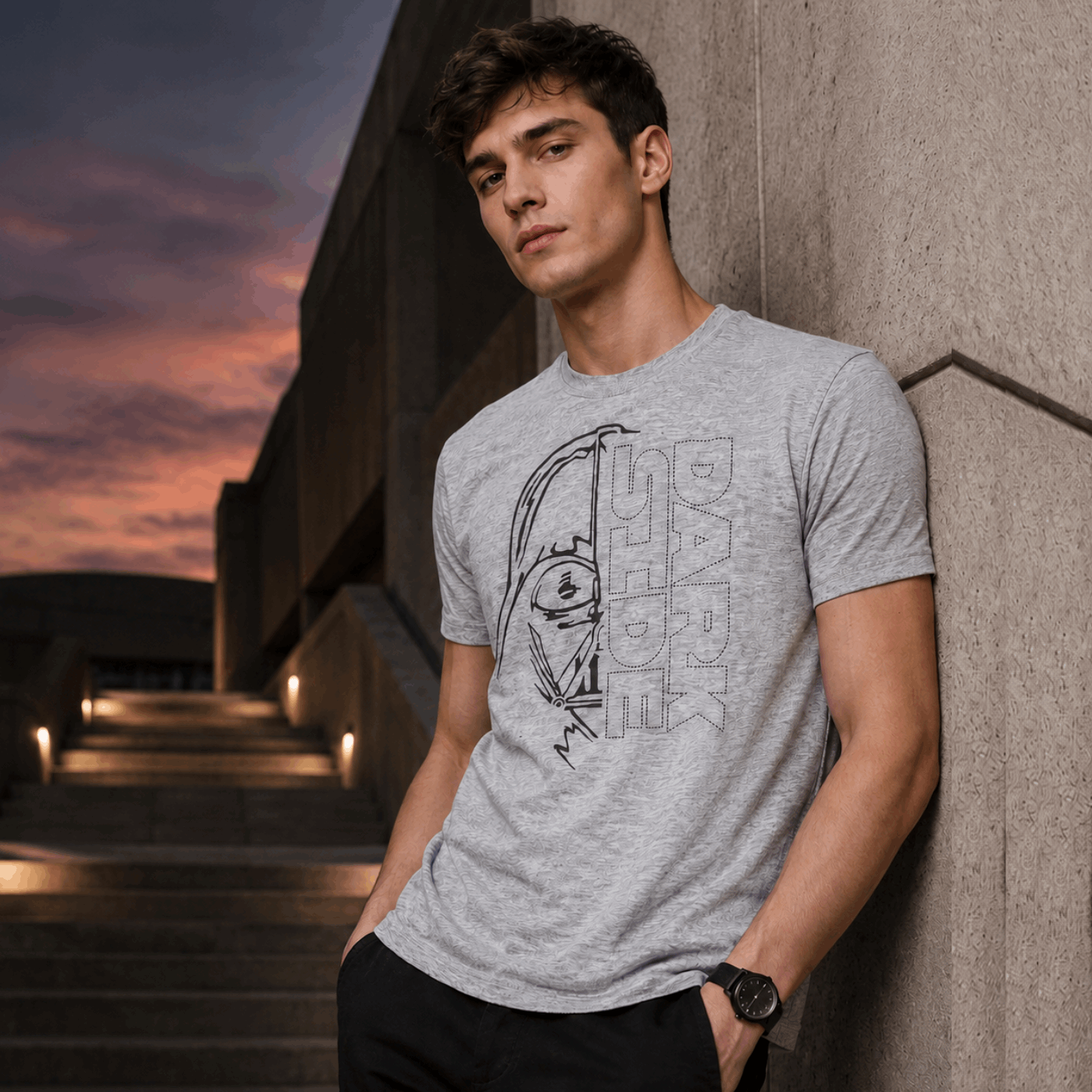 Star Wars Graphic Tee — Heather Gray