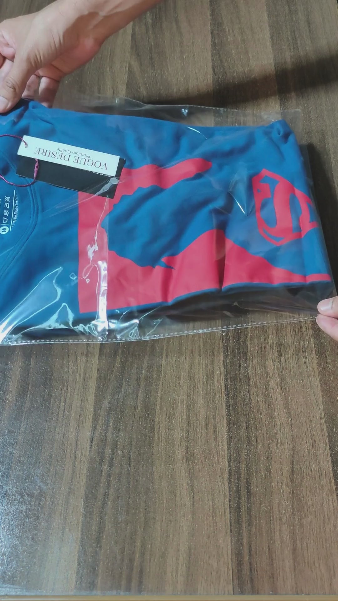 Superman Sea Blue Color Crew Neck T-Shirt