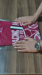 Speed Wheels Burgundy Maroon Color Crew Neck T-Shirt